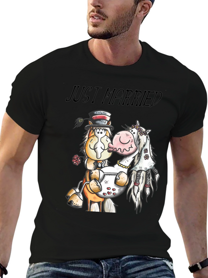 Just Married Horse T-Shirt