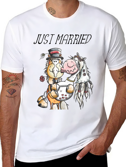 Just Married Horse T-Shirt