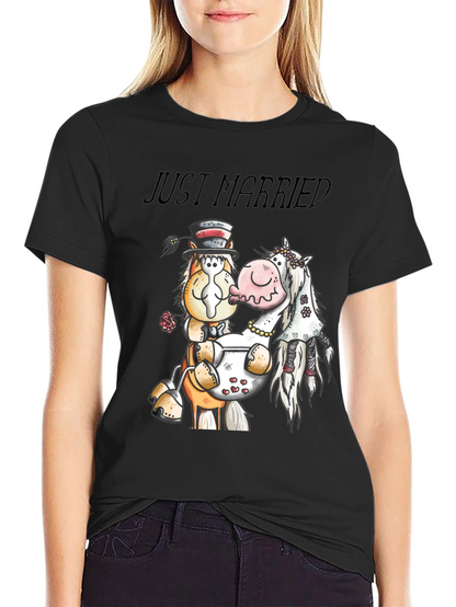 Just Married Horse T-Shirt