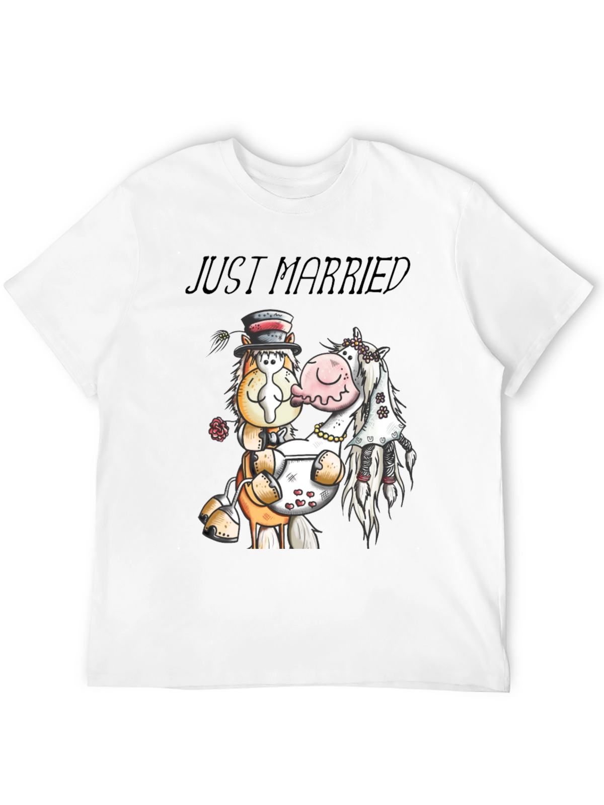 Just Married Horse T-Shirt