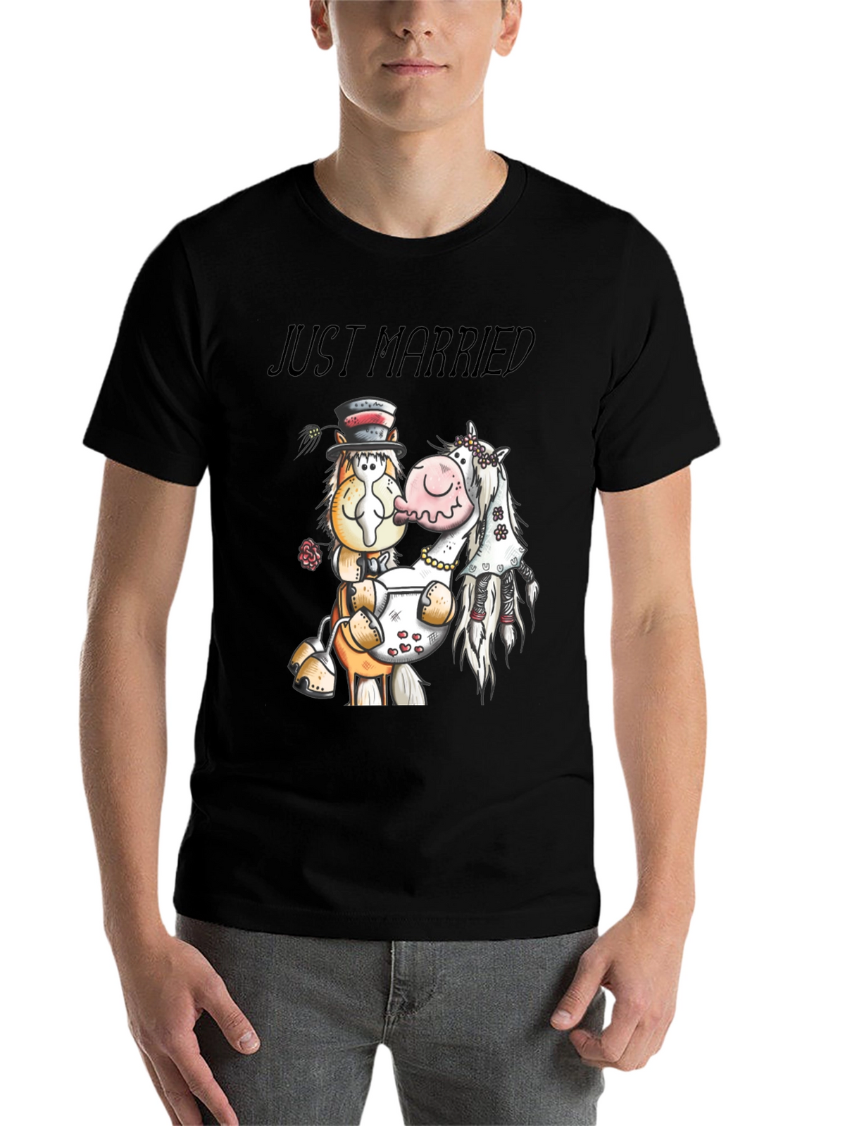 Just Married Horse T-Shirt