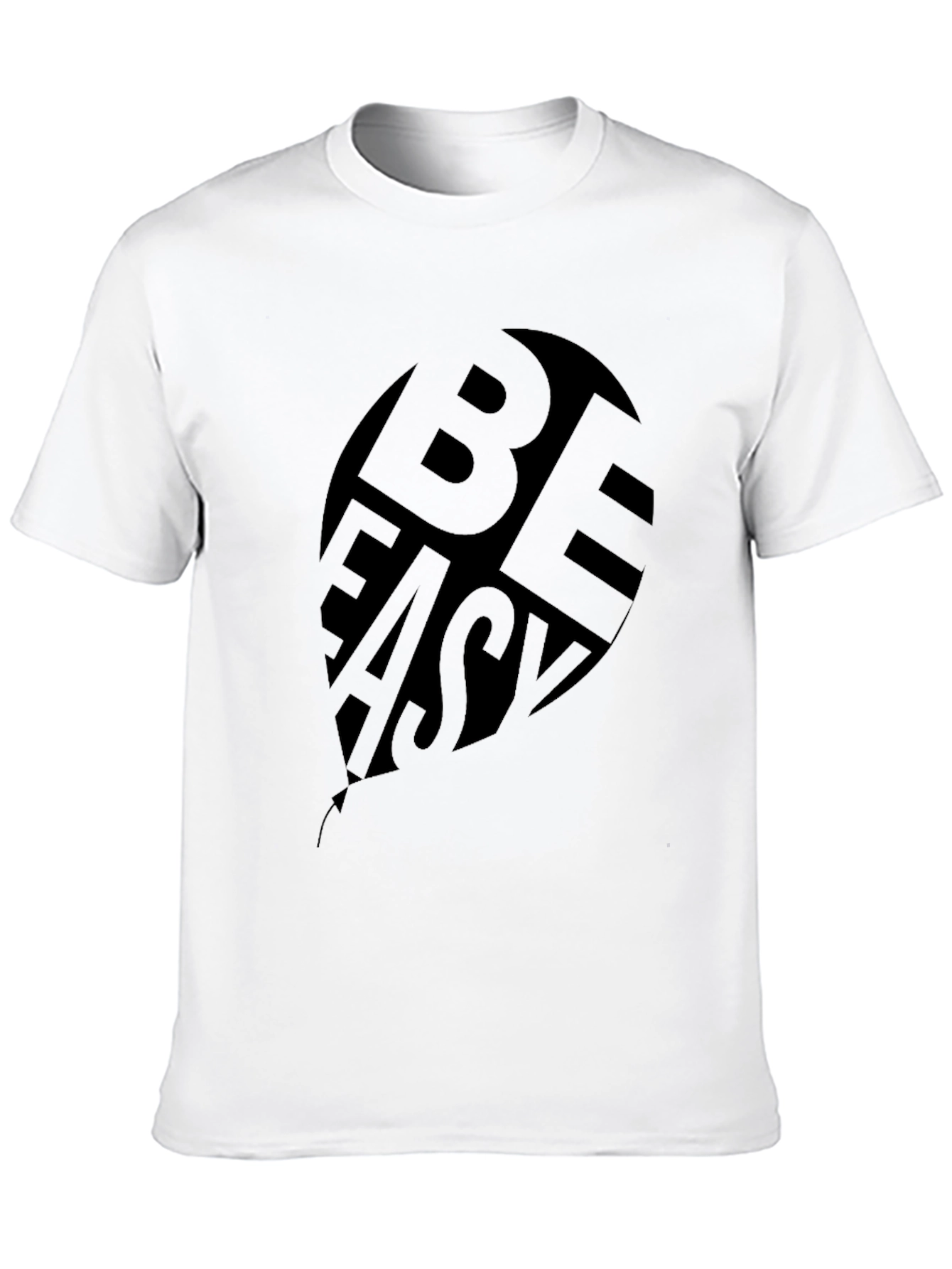 Be Easy Black Graphic Print T-Shirt