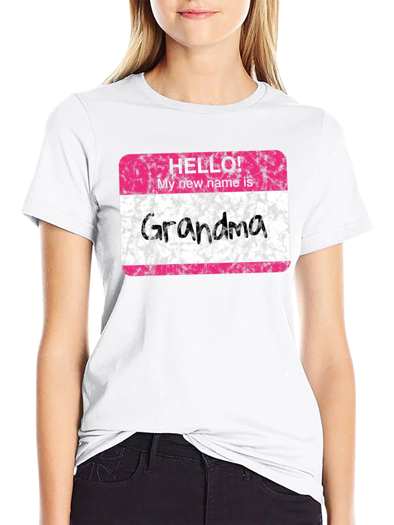 Hello Grandma T-Shirt - New Grandmother Gift