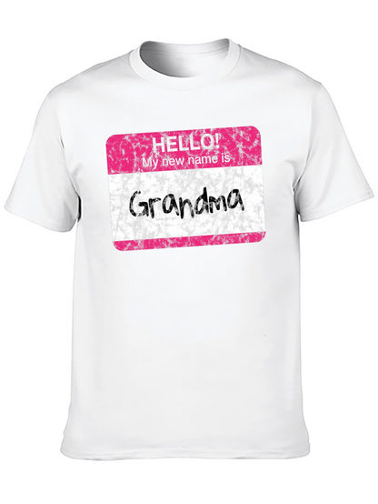 Hello Grandma T-Shirt - New Grandmother Gift