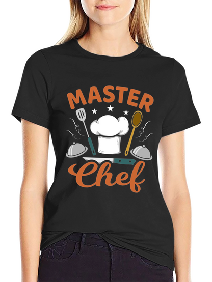 Master Chef Graphic Black T-Shirt