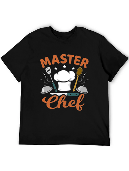 Master Chef Graphic Black T-Shirt