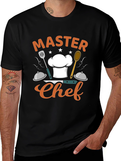 Master Chef Graphic Black T-Shirt