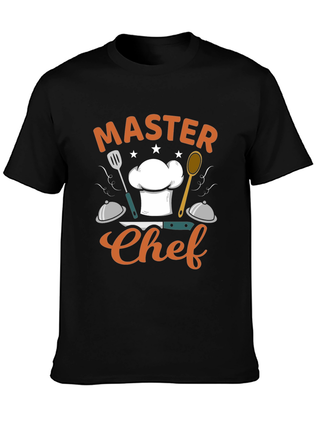 Master Chef Graphic Black T-Shirt
