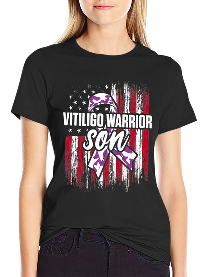 Vitiligo Warrior Son T-Shirt