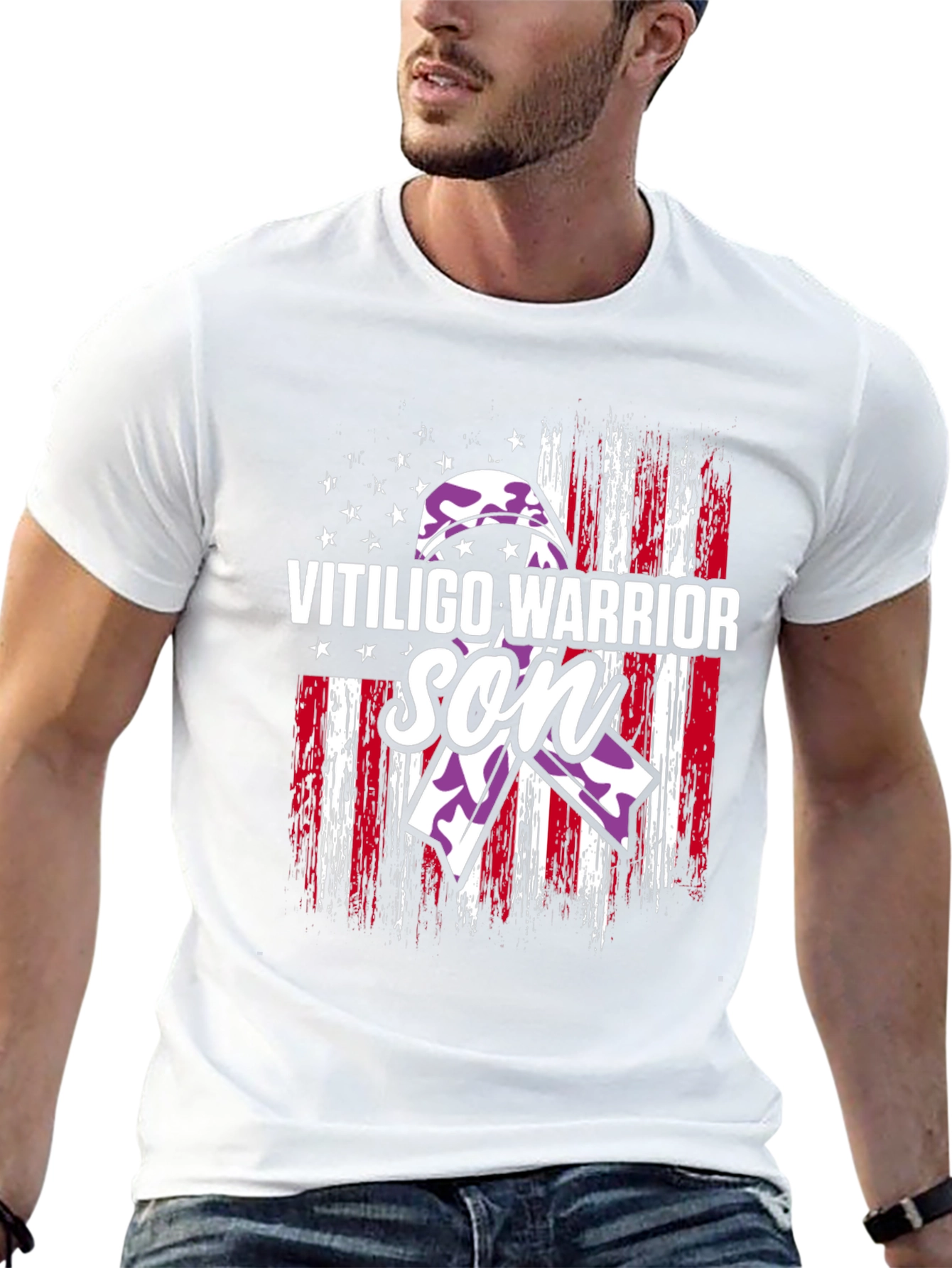 Vitiligo Warrior Son T-Shirt