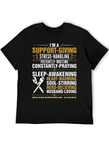Support-Giving Plumbers Wife T-Shirt