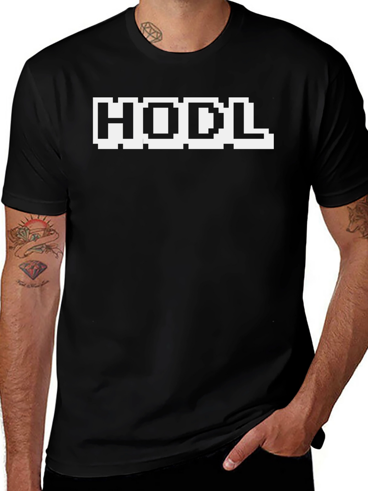 HODL Crypto Bitcoin T-Shirt - Black