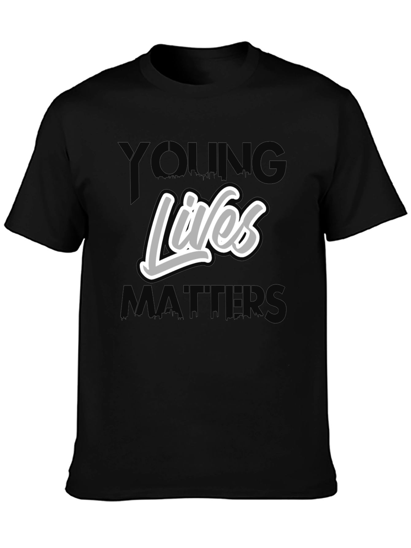 Young Lives Matter Graphic Tee - Black