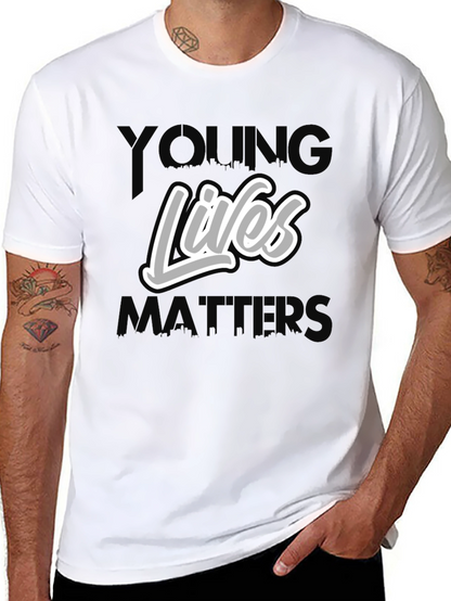 Young Lives Matter Graphic Tee - Black