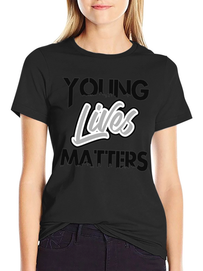 Young Lives Matter Graphic Tee - Black