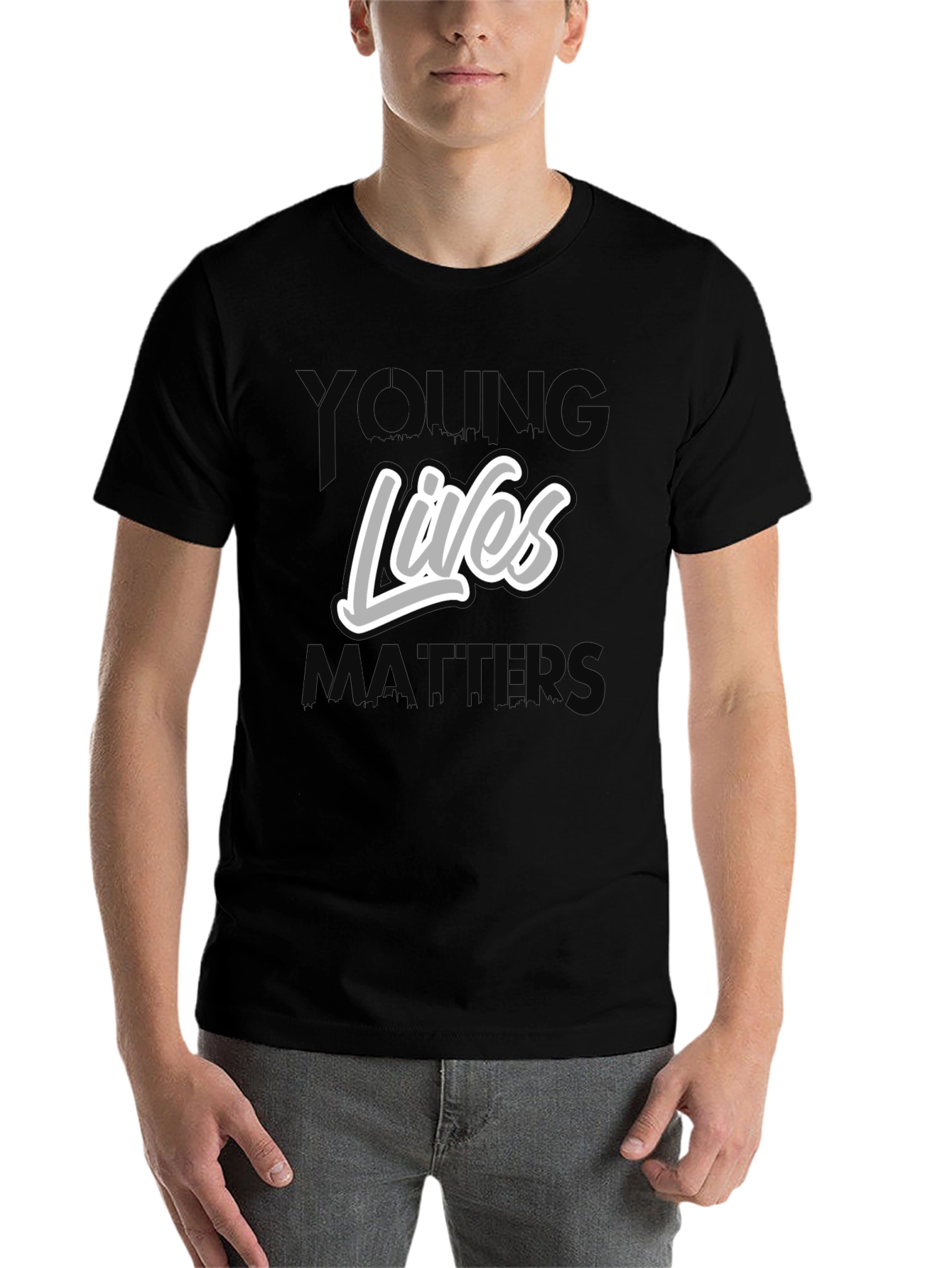 Young Lives Matter Graphic Tee - Black