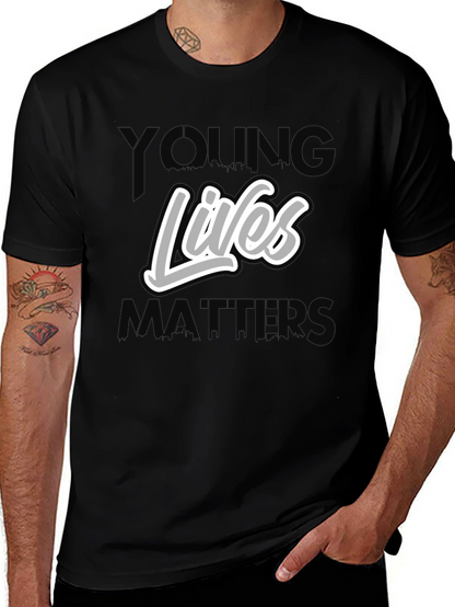 Young Lives Matter Graphic Tee - Black