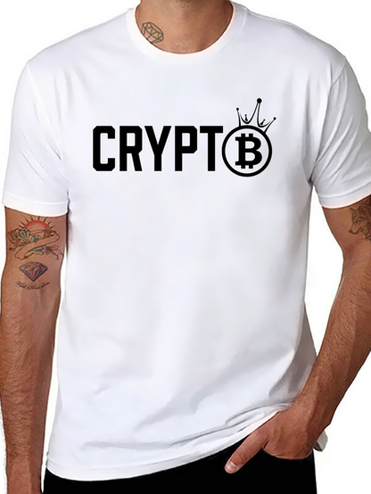 Crypto Bitcoin King T-Shirt - Black