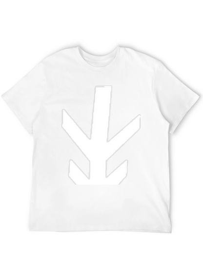 Geometric Arrow Graphic Tee - Black Cotton Shirt