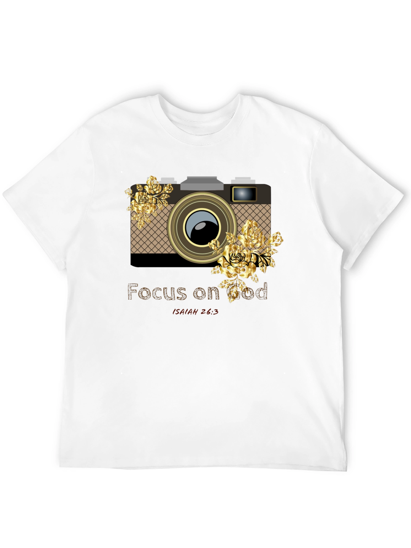 Focus on God Camera Floral Graphic Tee