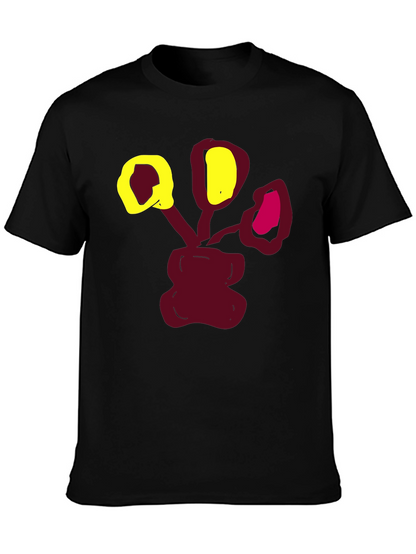 Abstract Floral Graphic Print T-Shirt