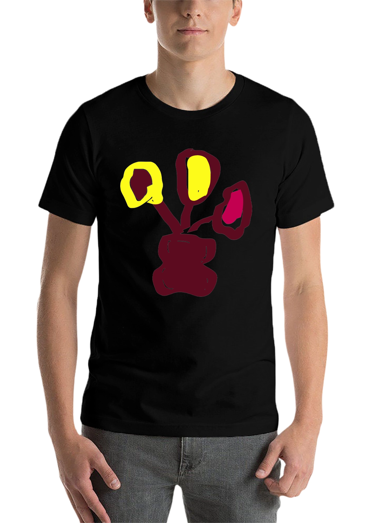 Abstract Floral Graphic Print T-Shirt