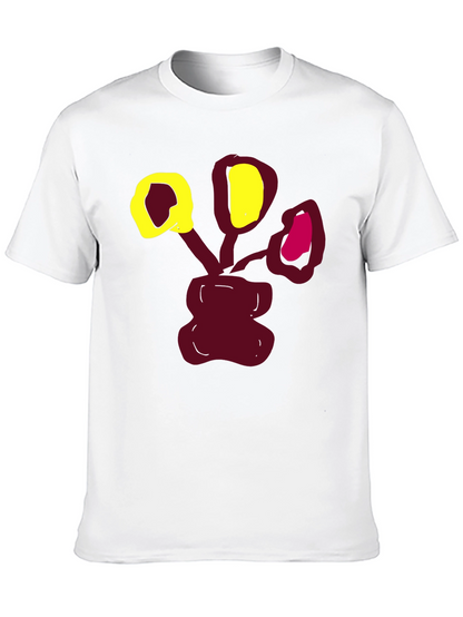 Abstract Floral Graphic Print T-Shirt