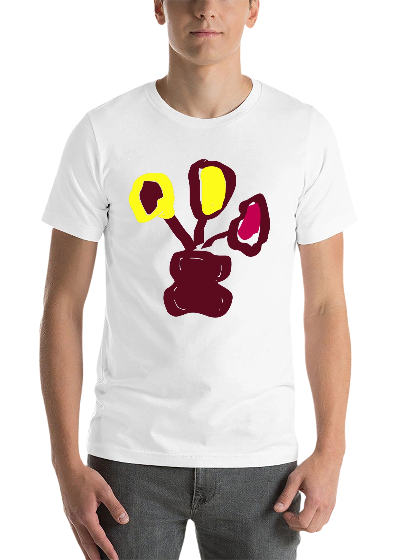 Abstract Floral Graphic Print T-Shirt