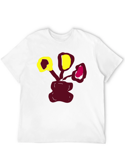Abstract Floral Graphic Print T-Shirt