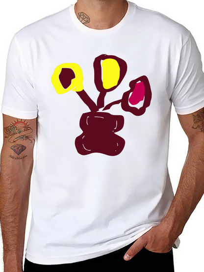 Abstract Floral Graphic Print T-Shirt