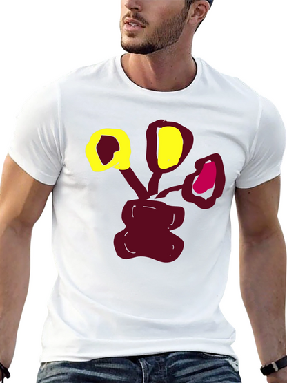 Abstract Floral Graphic Print T-Shirt
