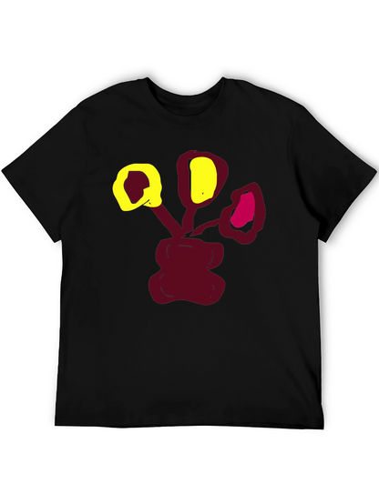 Abstract Floral Graphic Print T-Shirt
