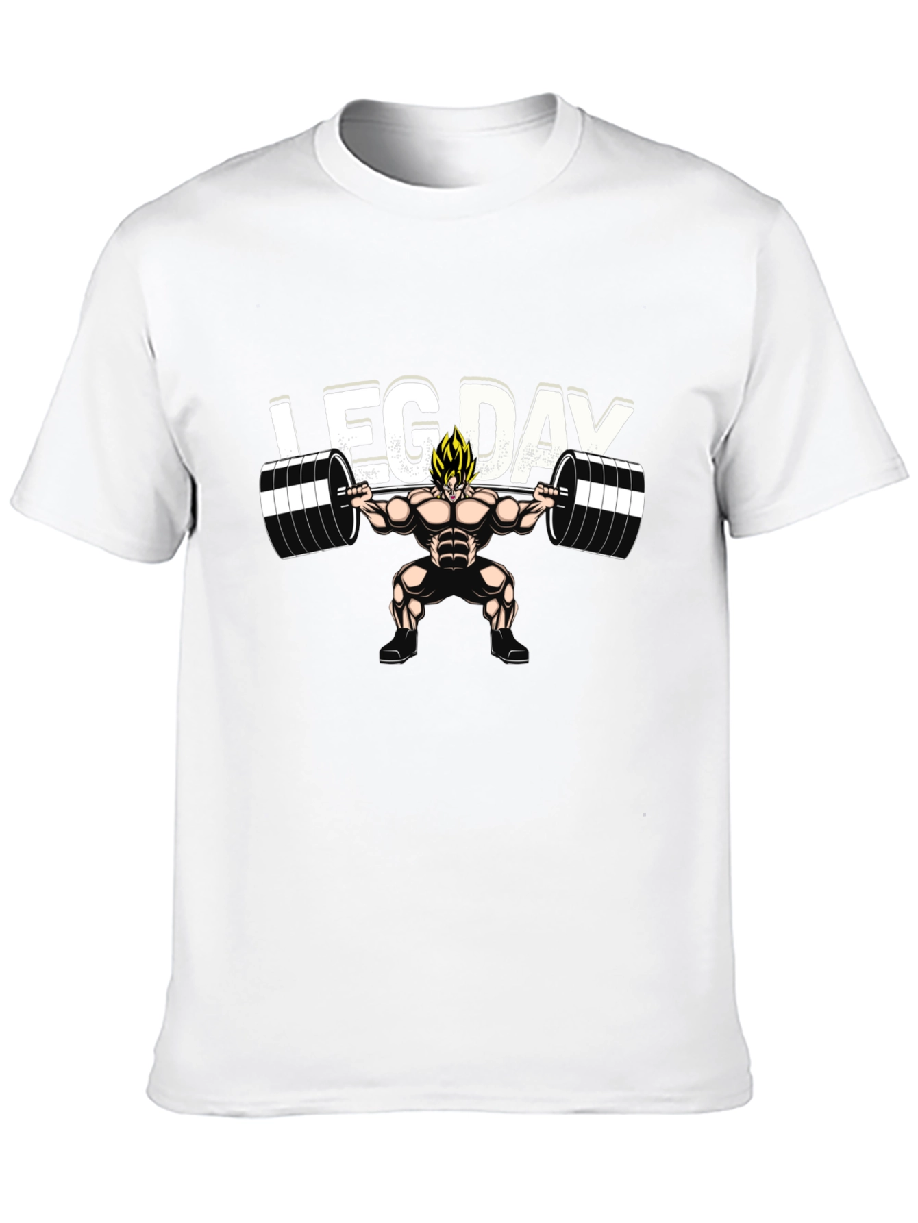 Leg Day Anime T-Shirt - Black
