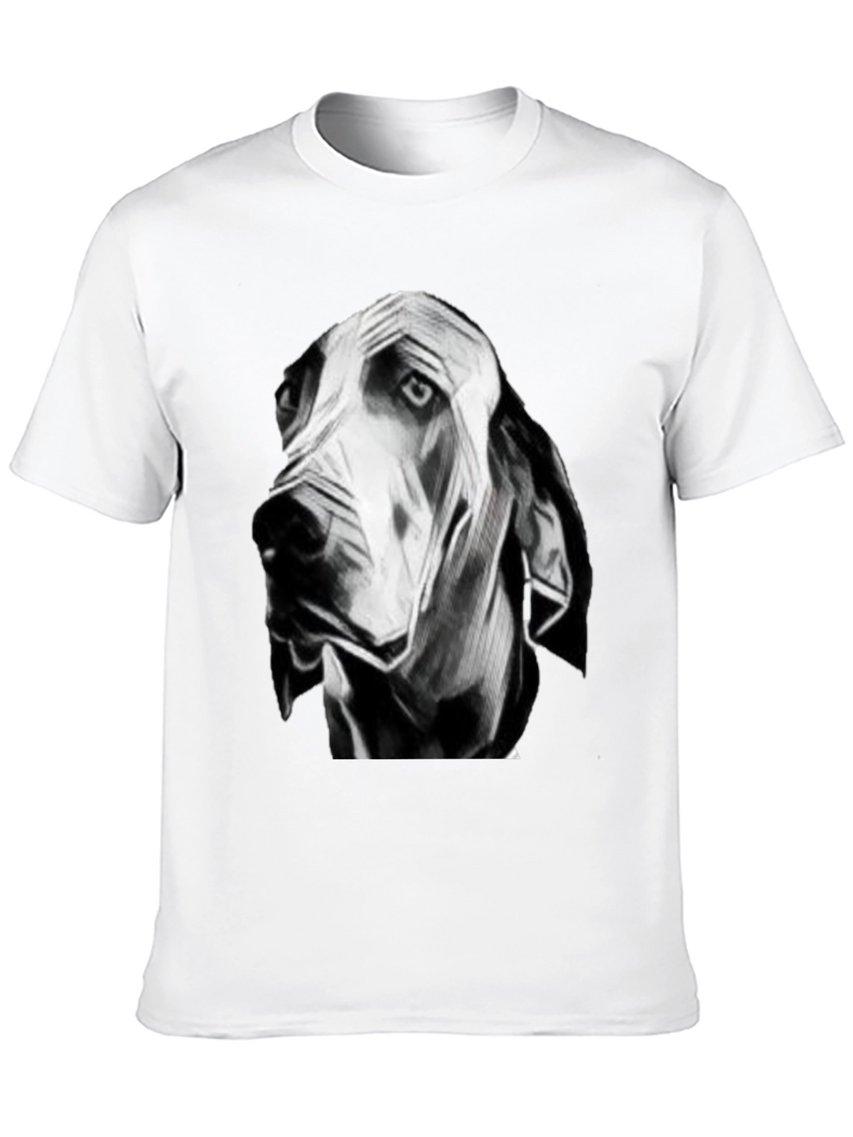 Dog Graphic Black T-Shirt for Men