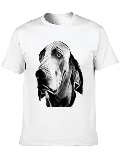 Dog Graphic Black T-Shirt for Men