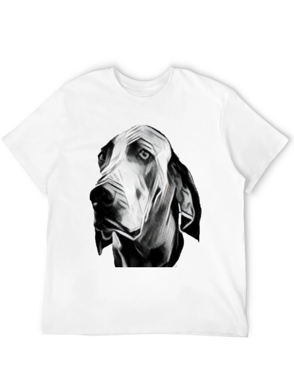 Dog Graphic Black T-Shirt for Men