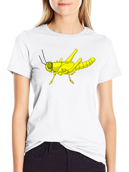 Grasshopper Graphic Tee - Black Cotton T-Shirt