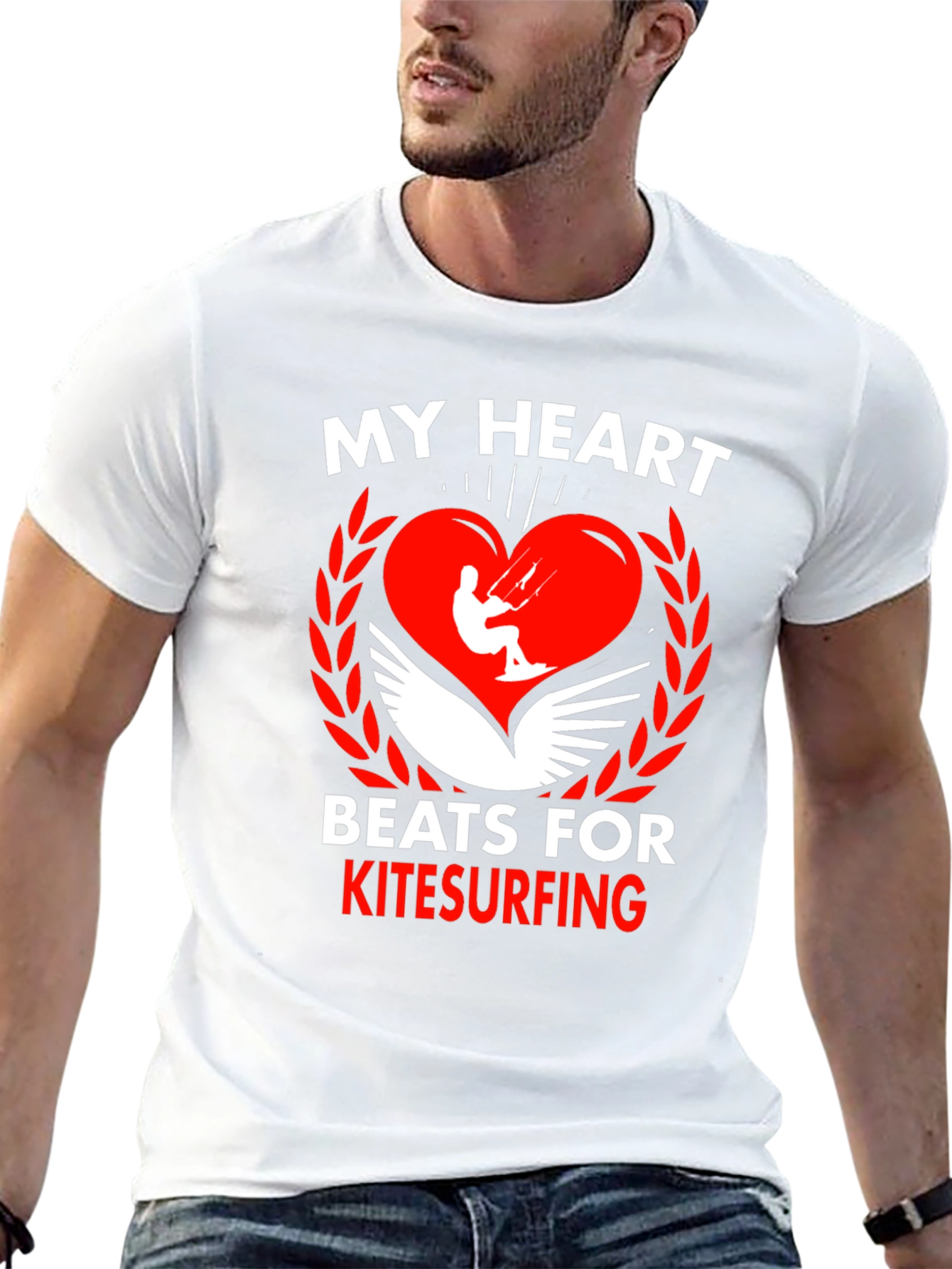 Kitesurfing Heartbeat Tee