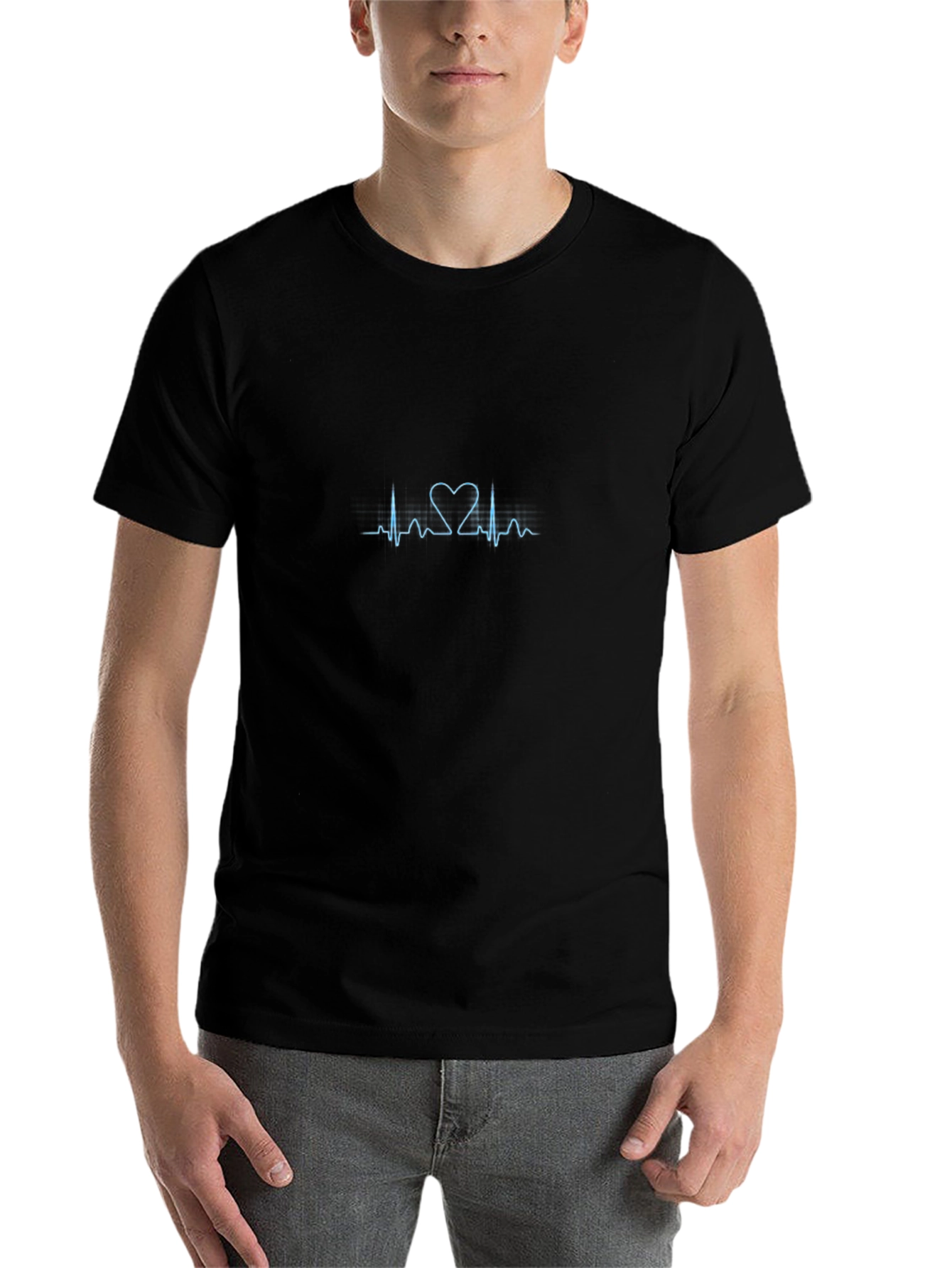 Heartbeat Heart T-Shirt - Modern Graphic Tee