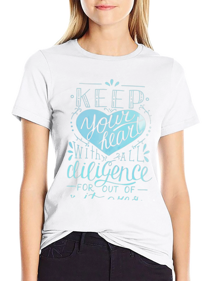 Keep Your Heart Tee - Diligence Graphic T-Shirt