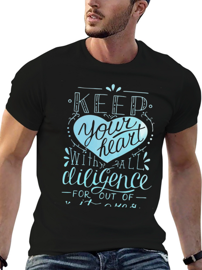 Keep Your Heart Tee - Diligence Graphic T-Shirt