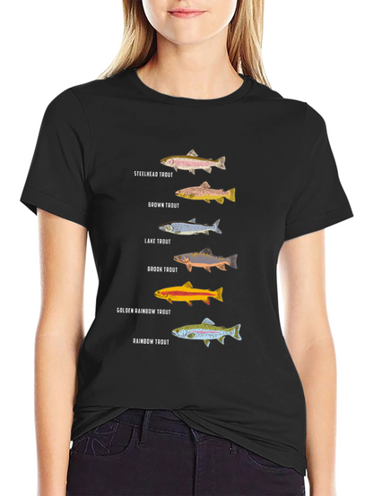 Trout Species Graphic Tee | Fishing Enthusiast T-Shirt