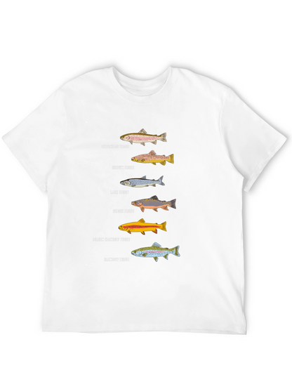 Trout Species Graphic Tee | Fishing Enthusiast T-Shirt