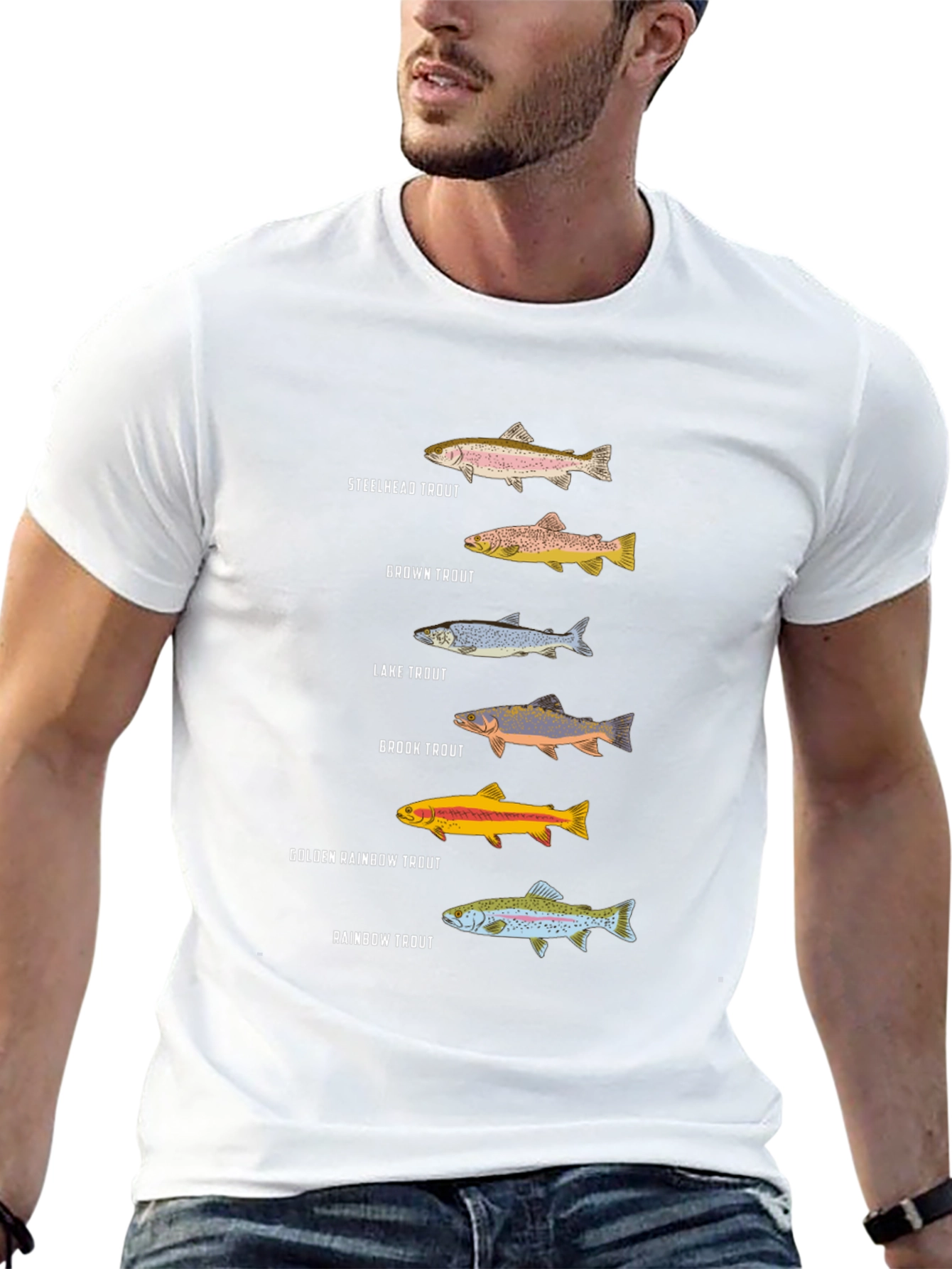 Trout Species Graphic Tee | Fishing Enthusiast T-Shirt