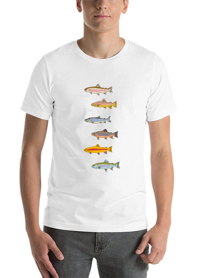 Trout Species Graphic Tee | Fishing Enthusiast T-Shirt