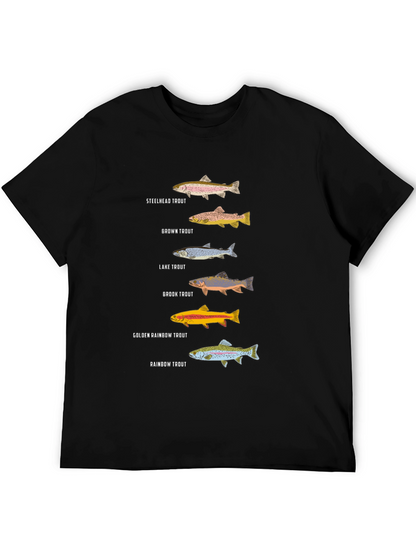 Trout Species Graphic Tee | Fishing Enthusiast T-Shirt