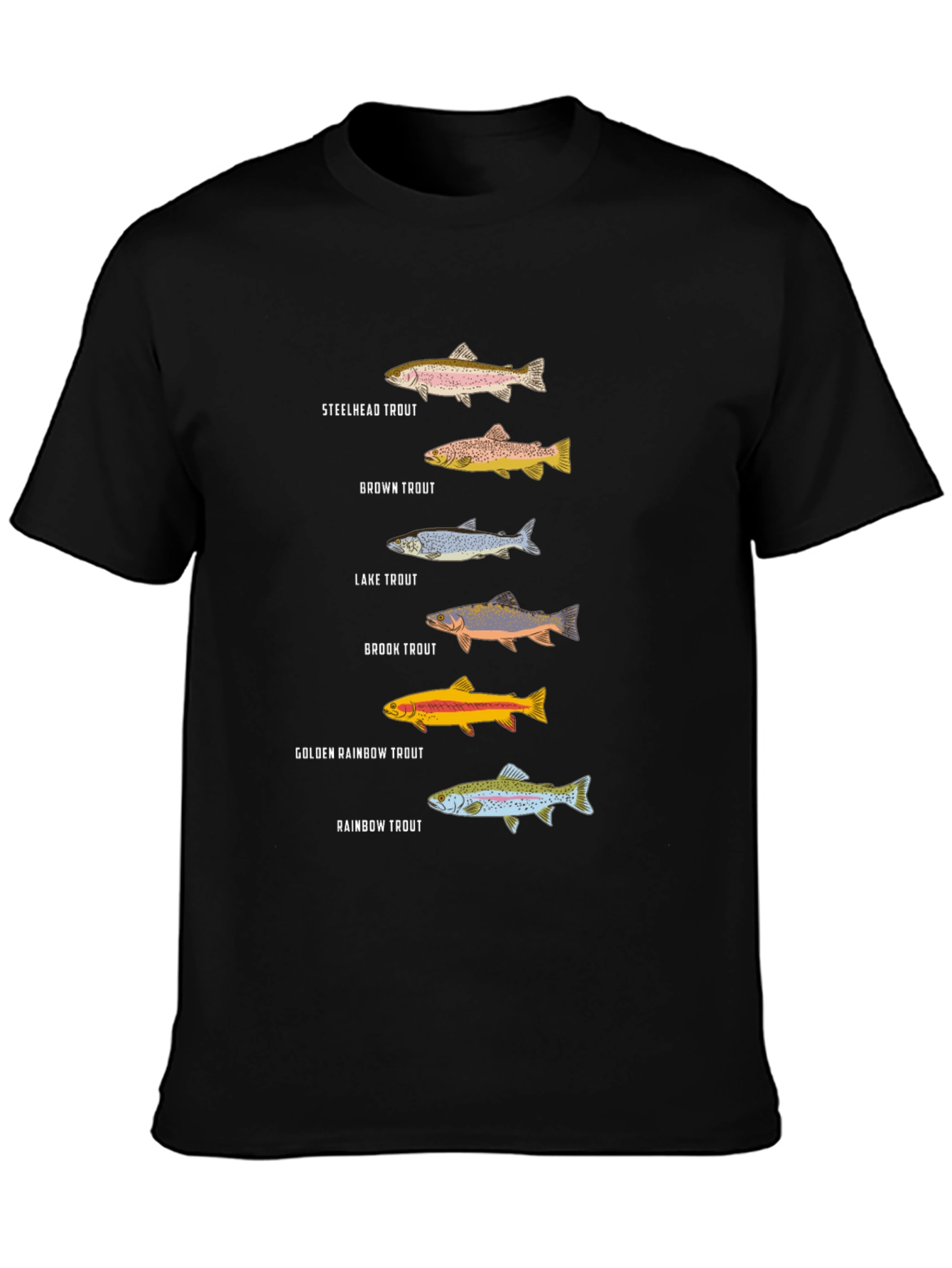 Trout Species Graphic Tee | Fishing Enthusiast T-Shirt