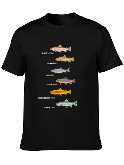 Trout Species Graphic Tee | Fishing Enthusiast T-Shirt