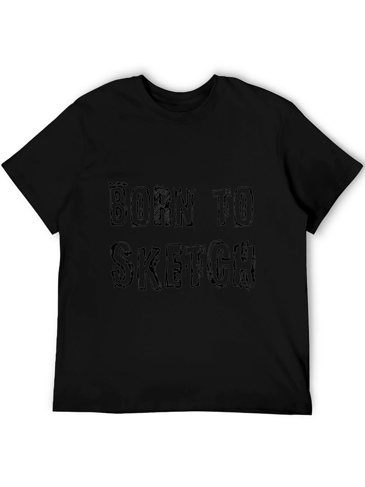 Born to Sketch Black Graphic Tee