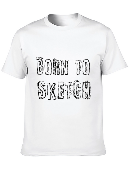 Born to Sketch Black Graphic Tee